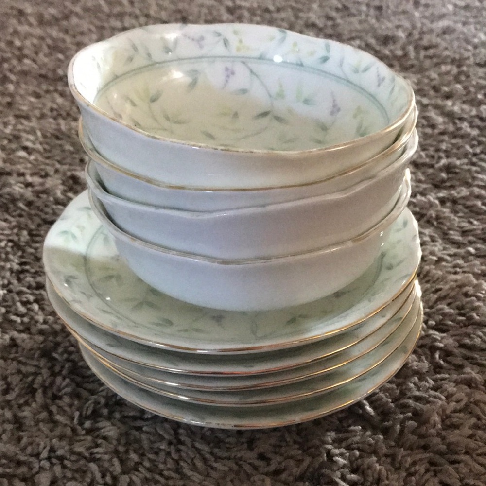 15 tea China plate set